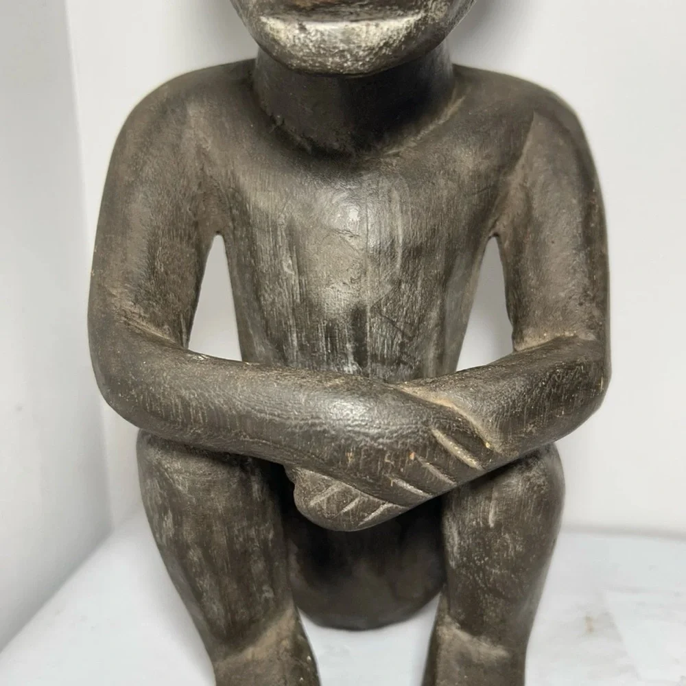 12” Bulul, Ifugao, Northern Luzon, Philippines Filipino, wood carving Sculpture - Picture 3 of 16